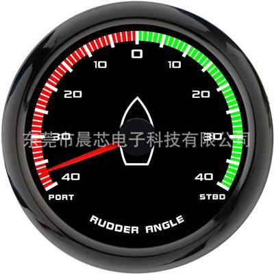 85mm船用改装仪表12V/24V轮船游艇船舶渔船指针舵角表