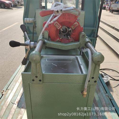 济宁长力三速圆钢电动套丝机 M10-M45钢筋绞丝机型号全