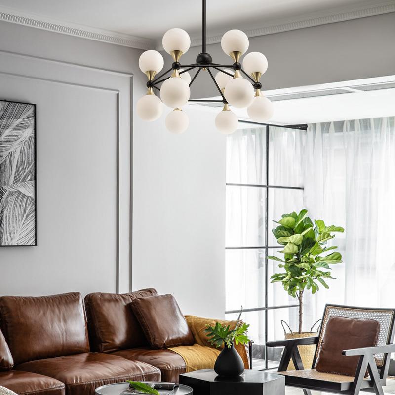 北欧魔豆吊灯客厅灯卧室餐厅分子灯现代简约轻奢玻璃创意个性灯具