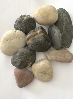 供应造景石卵石园林景观优质鹅卵石黑灰暗红色卵石