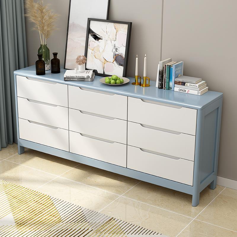 北欧实木五斗柜六斗橱卧室家具橡木简约现代小户型九斗抽屉储物柜