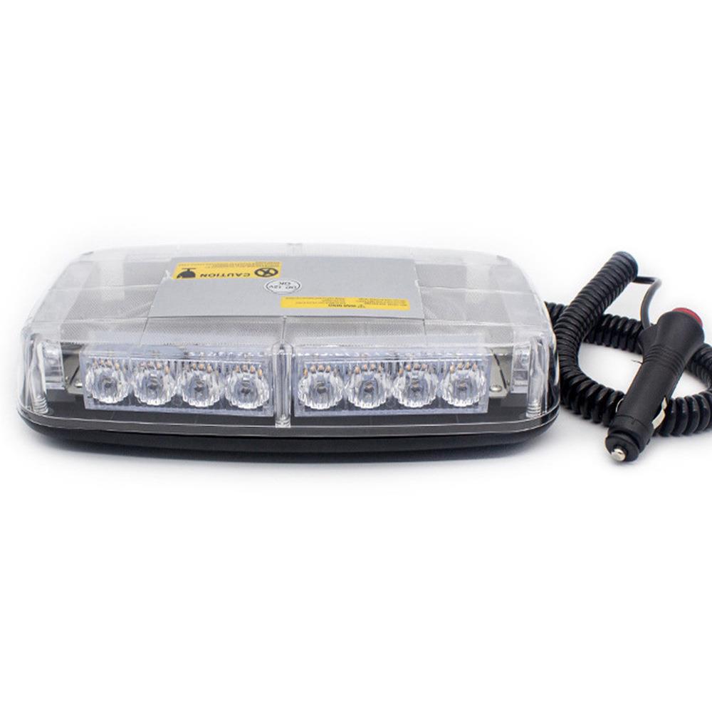 24LED警示灯汽车皮卡车顶应急频闪灯磁吸顶迷你短排爆闪灯12-24V