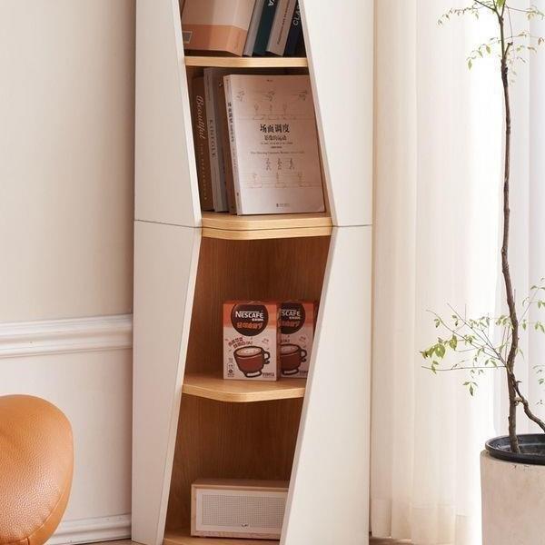 角柜转角柜书架歪柜子玄关书柜拐角墙角置物架角落创意三角柜弧形