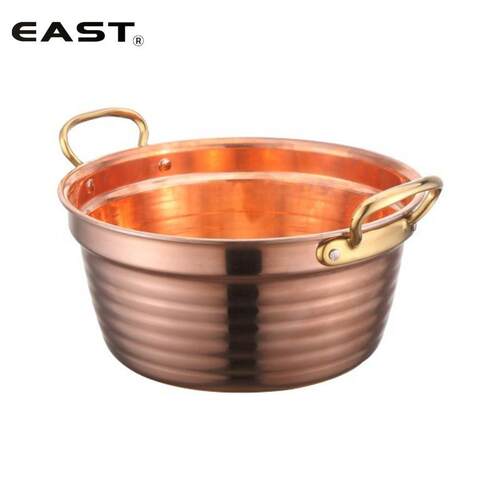 EAST东方厨具铜三层精钻调理锅家用多功能锅西餐烹饪汤锅商用铜锅