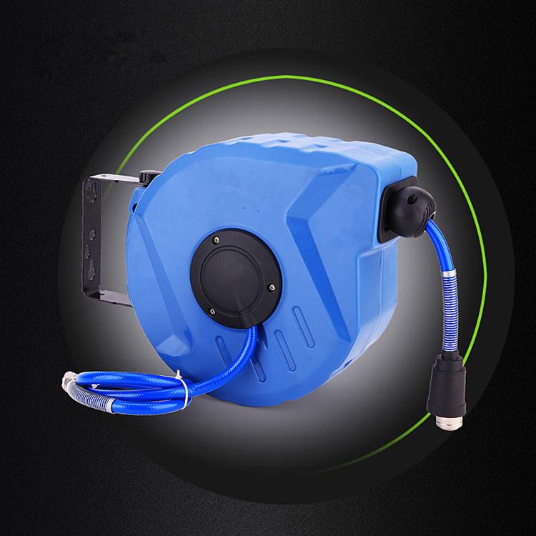 海耐自动伸缩卷管器PU夹纱气鼓水管绕管器洗车设备