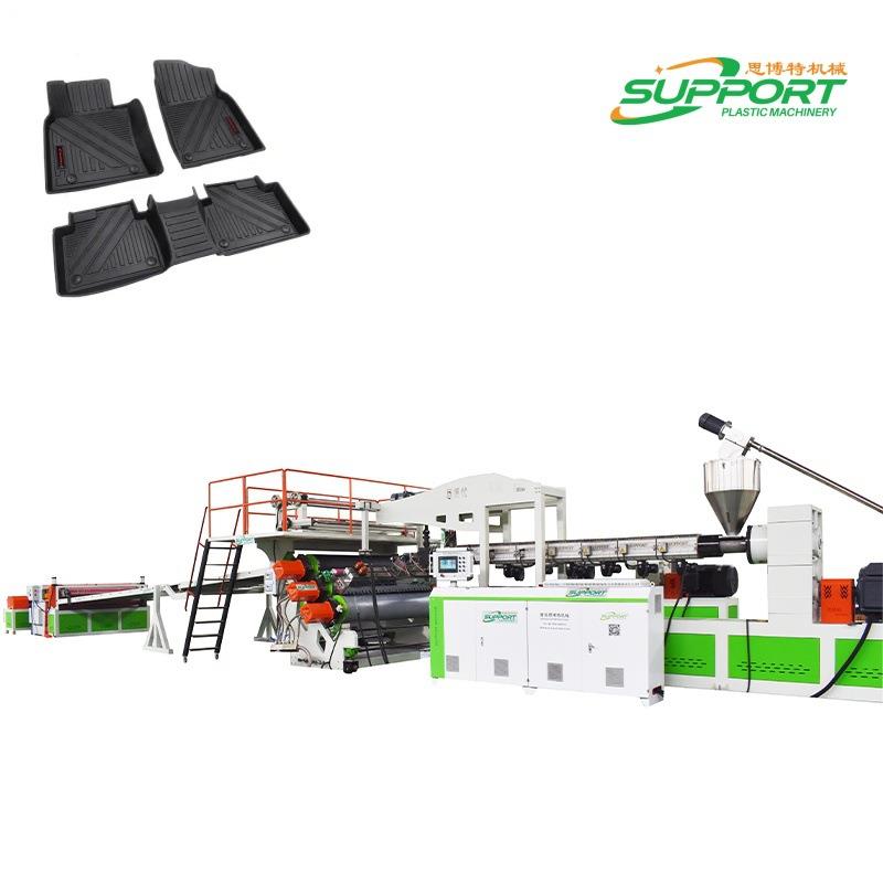 厂家直销零胶环保塑料片材TPU汽车脚垫塑料机械