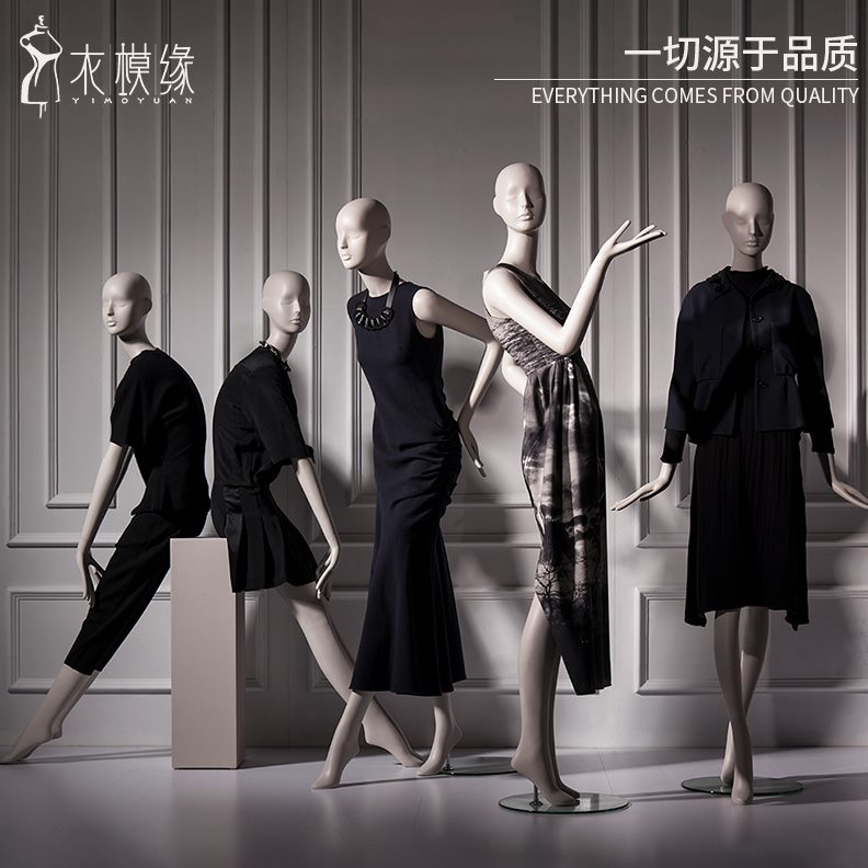 韩版服装店模特衣道具全身橱窗假模人偶展示架模特体缘女衣服子女
