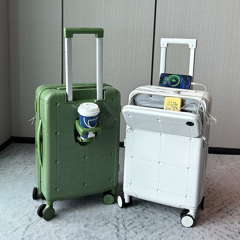 开口万向轮24登机箱小型学生20小清新男拉杆寸前置行李箱女密码箱