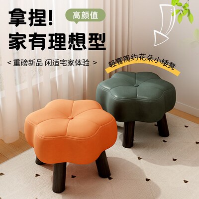 小凳子家用矮凳子花朵凳客厅脚凳小坐凳门口换鞋凳结实耐用小板凳