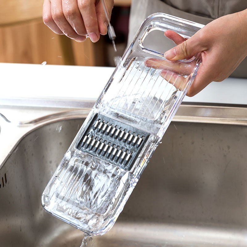 宜卡家居 家用简约透明多功能擦丝器切菜器切片刨丝器切丝器神器