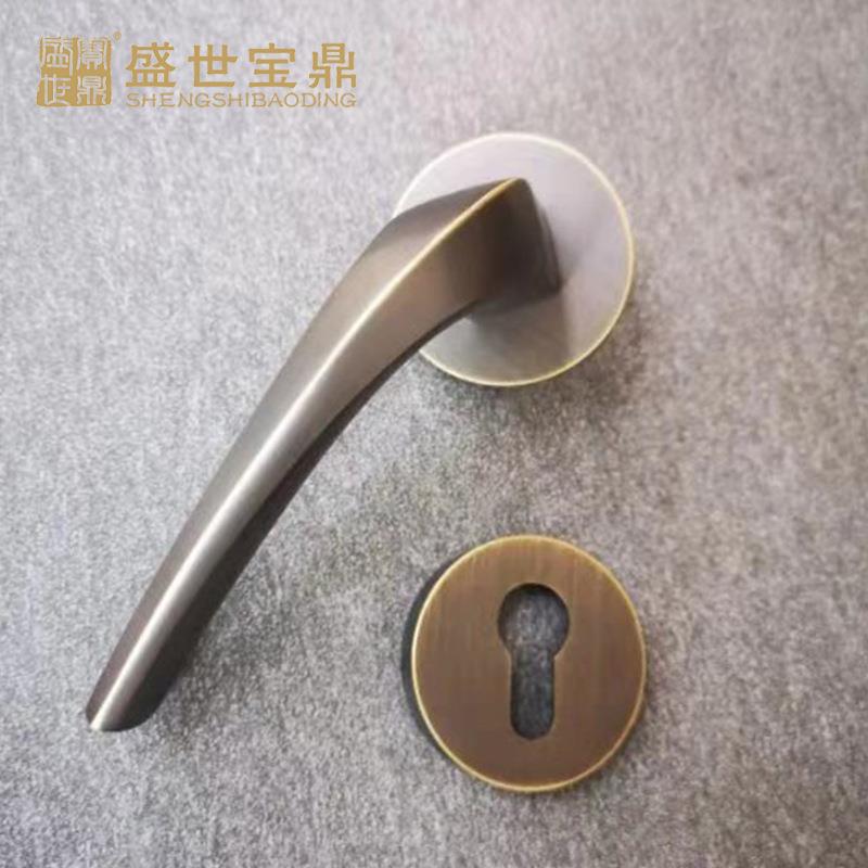 分体室内门锁简约铝合金卧室房门把手FT02-G35型分体锁门锁