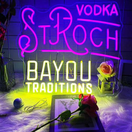 外贸伏特加英文字母霓虹灯标志俱乐部LED可调光霓虹灯标志造型灯