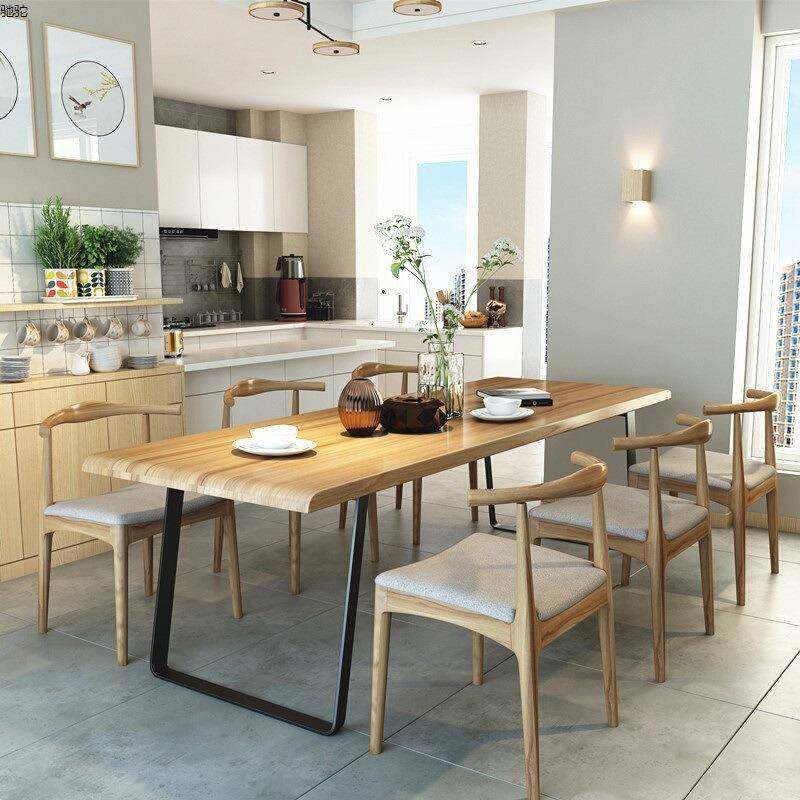 LOFT美式实木铁艺餐桌简约休闲家用小户型餐桌椅组合复古吃饭桌子,家装灯饰光源,其它灯具灯饰,淘宝优惠券,粉丝福利购,淘宝优惠卷