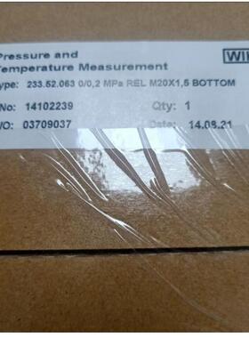 WIKA威卡SF6密度继电器233.52.0630/0.2MPa14102239