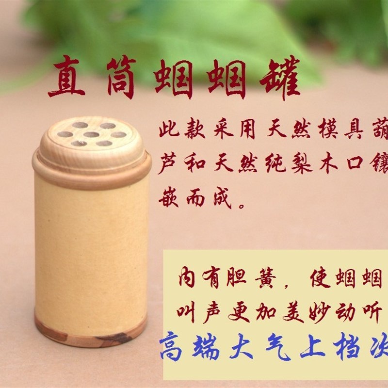 天然蝈蝈罐蝈蝈葫芦笼蛐蛐笼子文玩葫芦鸣虫叫罐虫具胆簧葫芦