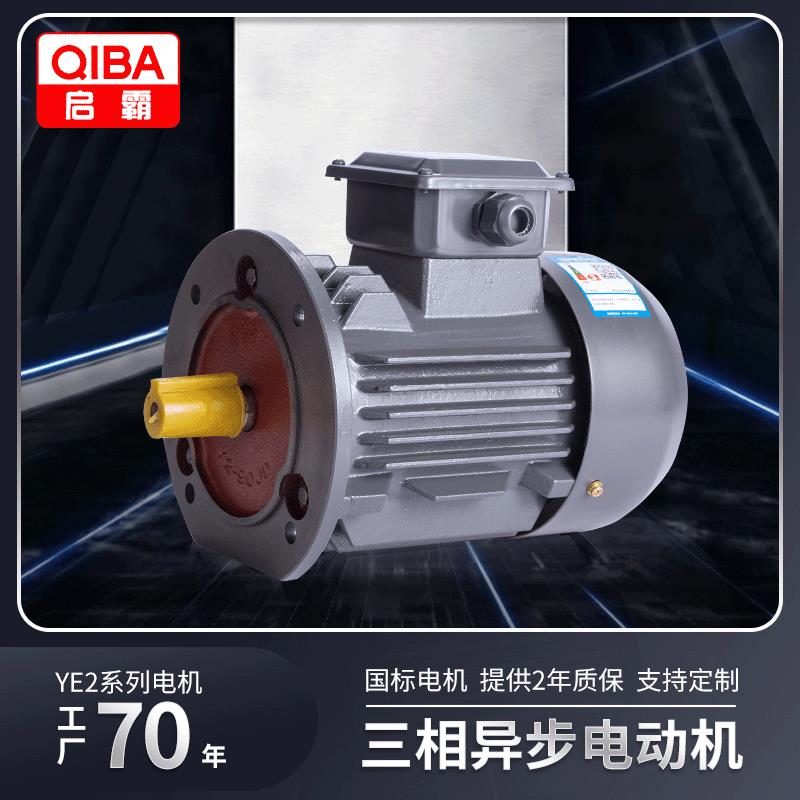 厂家直供2/4/6极15w三相异步电动机 Y3/YE3铁/铝壳立卧式机械电机