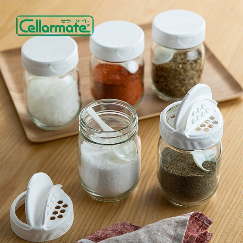 星硝厨房调料罐玻璃调味瓶盐罐烧烤调料撒料佐料罐有盖