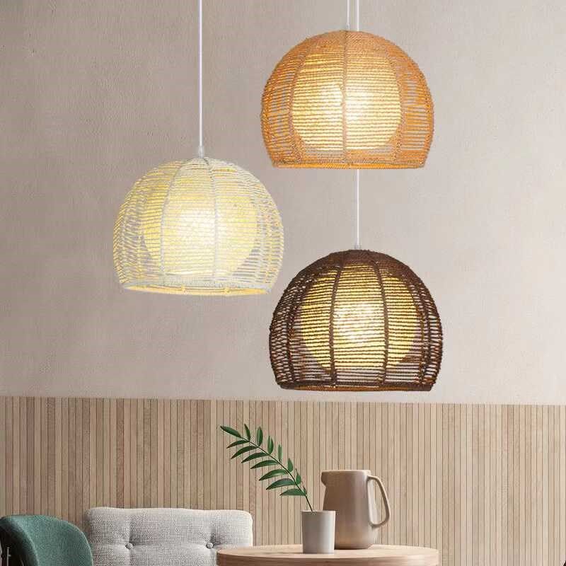 日式餐厅吊灯创意个性藤编草帽卧室床头小吊灯民宿茶室吧台麻绳灯,家装灯饰光源,酒店/宴会厅/餐饮吊灯,淘宝优惠券,粉丝福利购,淘宝优惠卷