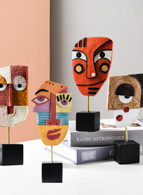 创意ns风抽象人物艺术感摆件客厅电视柜高档现家居装饰品