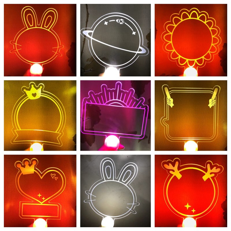 y手写荧光棒可擦亚克力手灯气氛助威发光道具灯牌定制