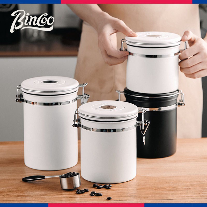 Bno咖啡豆储存罐保存罐食品级咖啡粉单向排气阀密封罐