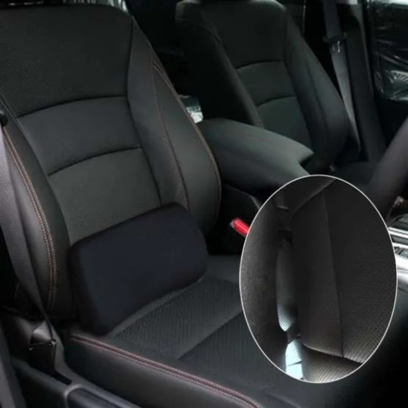 记忆棉护卡扣腰靠垫超薄款车用腰枕靠背腰垫座椅小腰托