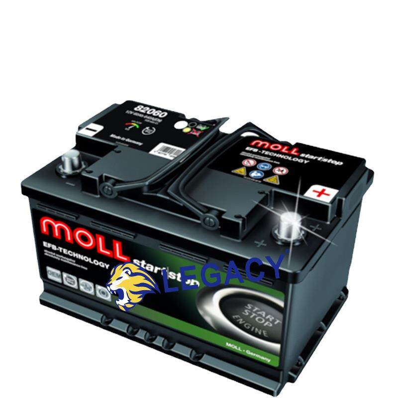 德国MOLL蓄电池8206012V60AH启停功能电瓶价格优惠