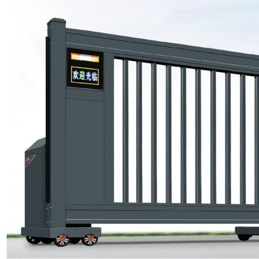 智能电动悬浮门学校工地工厂庭院别墅直线门段滑门平移伸缩大门