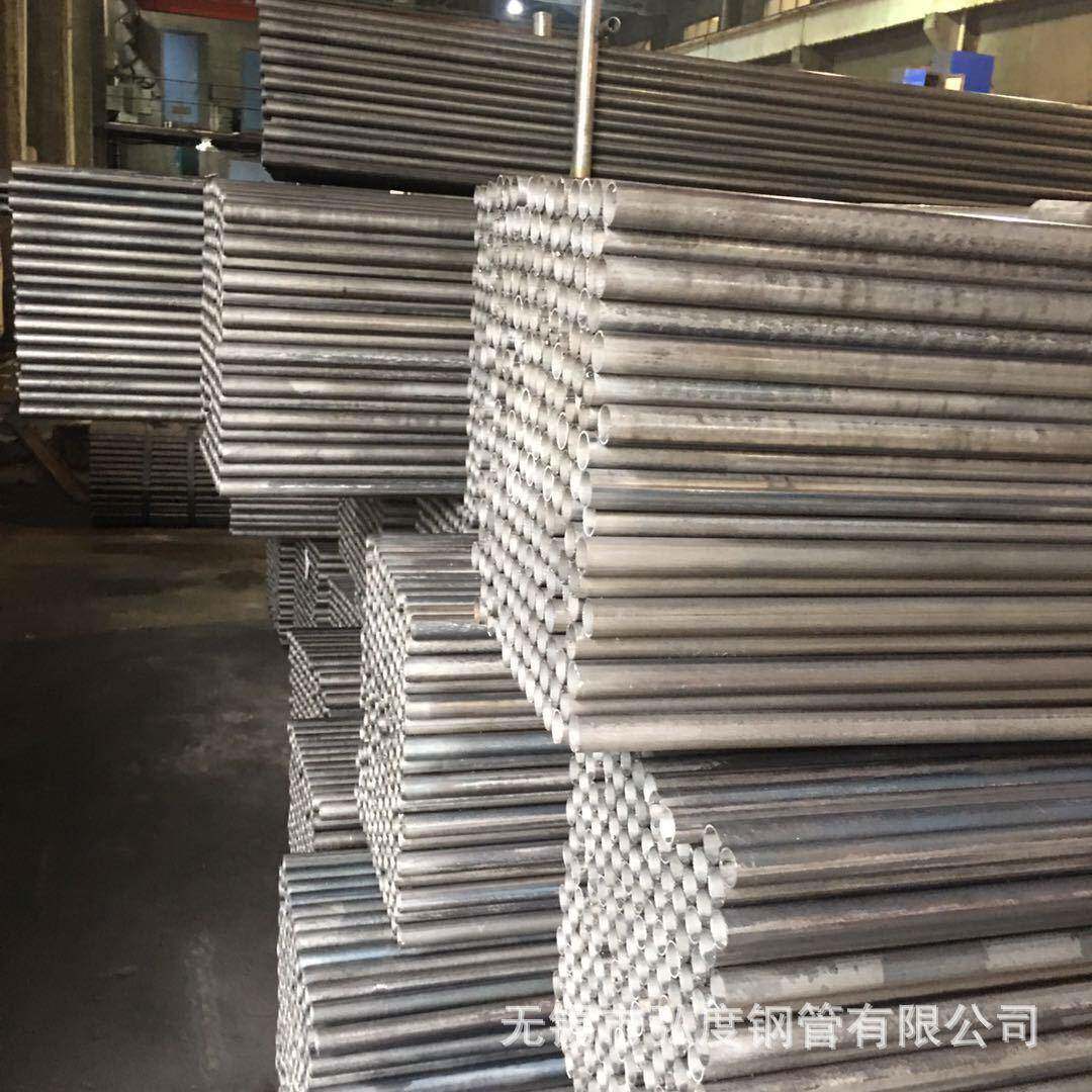 无锡薄壁家具管Q195铁管27*1.2喷塑黑铁家具管高频焊管