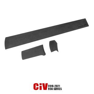 2016-21款十代思域中控台翻毛皮装饰条车内用品改装配件车贴