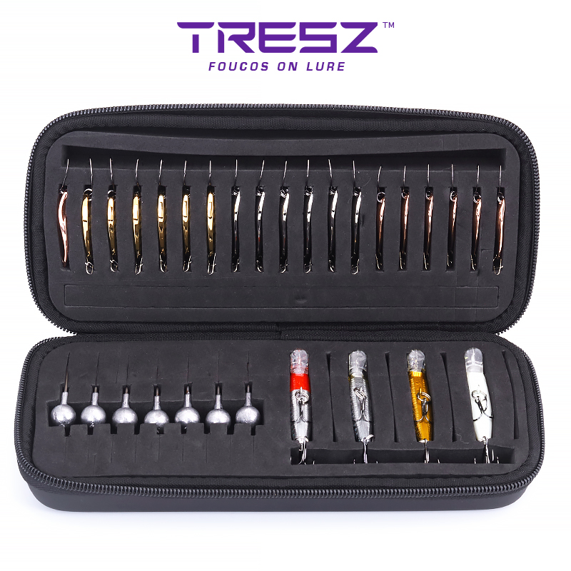 三治 亮片路亚大容量饵盒EVA多功能马口钩铅头钩硬壳收纳盒