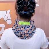 德绒带兜护颈椎护脖子小围脖女房防寒护颈脖套可放暖加热