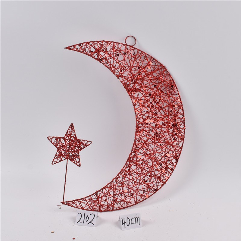 圣诞装饰铁艺心形挂饰商场橱窗场景美陈布置圣诞树造型挂件