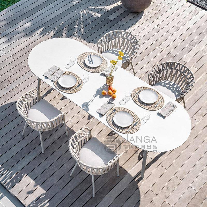 【折扣价】户外藤编桌椅庭院花园室外阳台休闲藤椅酒店小桌椅餐桌