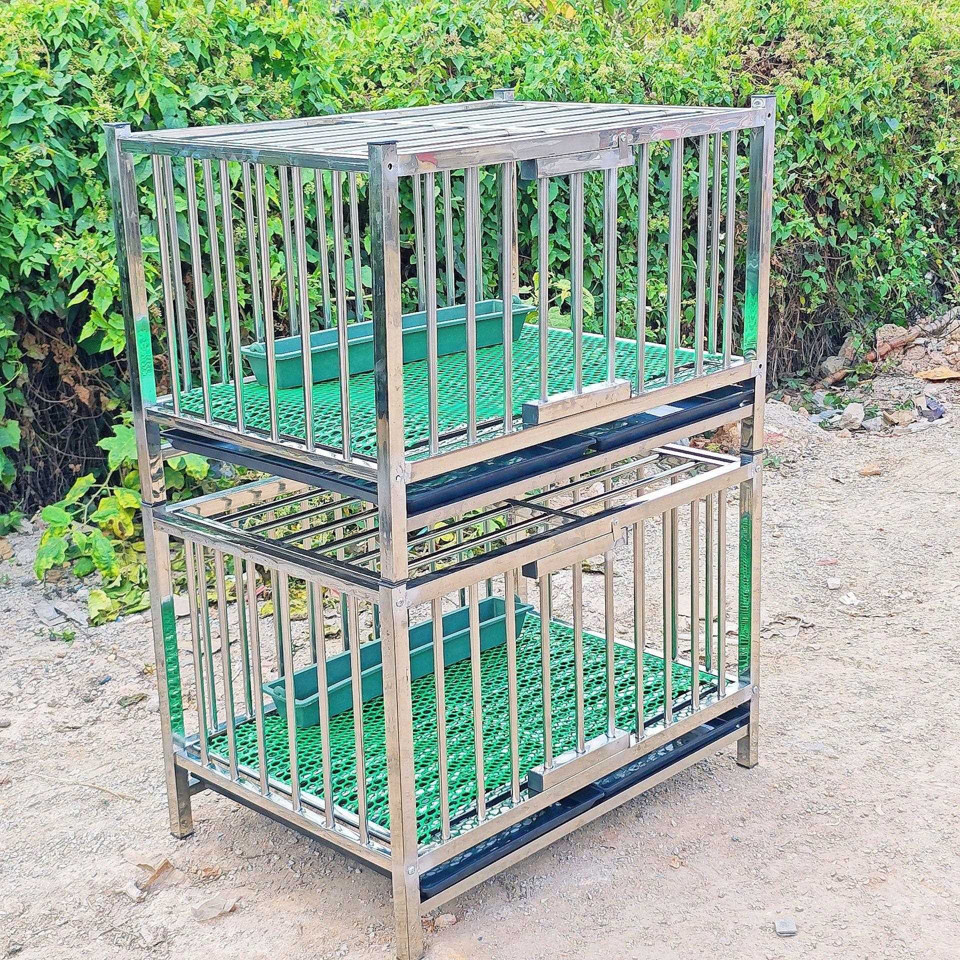 【折扣价】鸡笼两层三层鸭笼鹅笼家用特大号多层养殖鸡舍家禽不锈