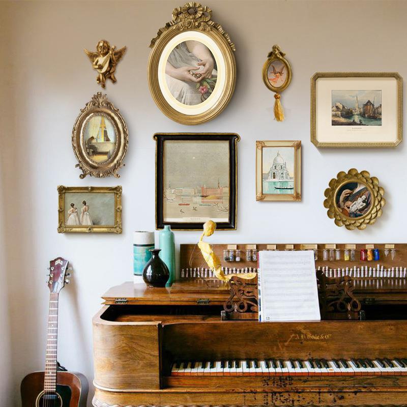 5ZV7复古美式轻奢天使小框法式客厅餐厅组合装饰画欧式挂画