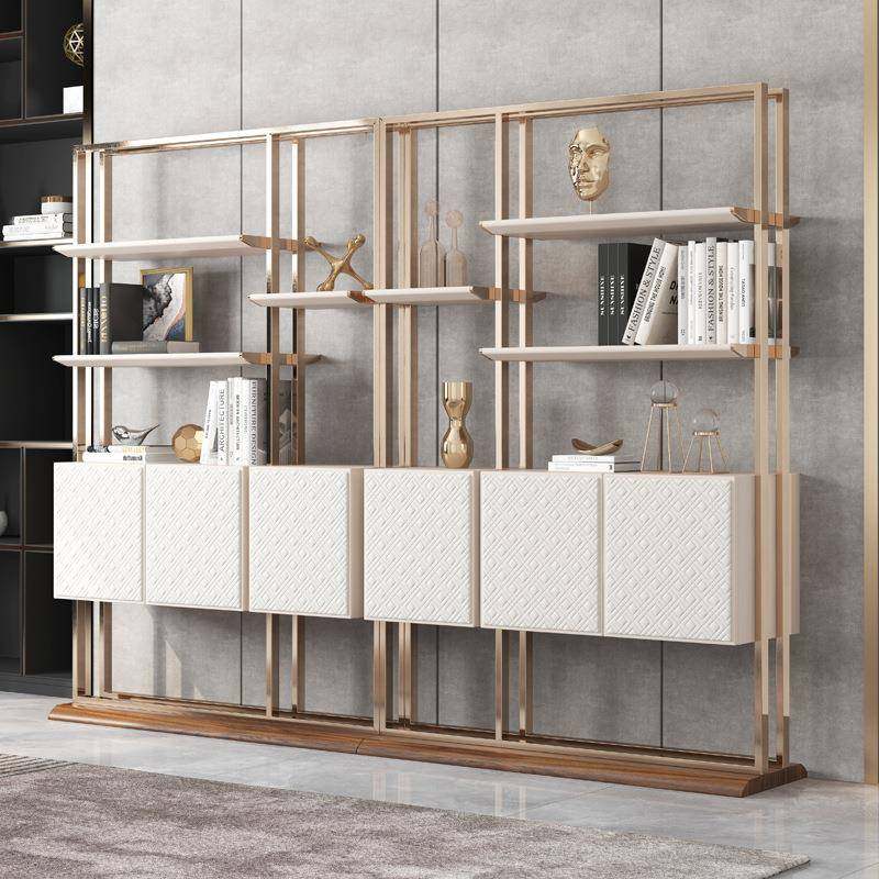 意式轻奢卧室书架客厅现代简约网红收纳置物架办公室艺术创意书柜,3C数码配件,USB灯,淘宝优惠券,粉丝福利购,淘宝优惠卷