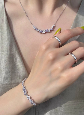 紫藤花999纯项链女2025新款爆款情人节礼物送女友闺蜜高级感礼物