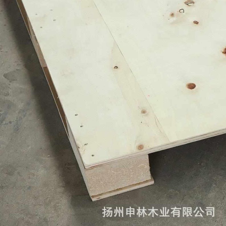 栈免熏托盘木四托盘木蒸面叉胶合板板叉车板进卡木托盘
