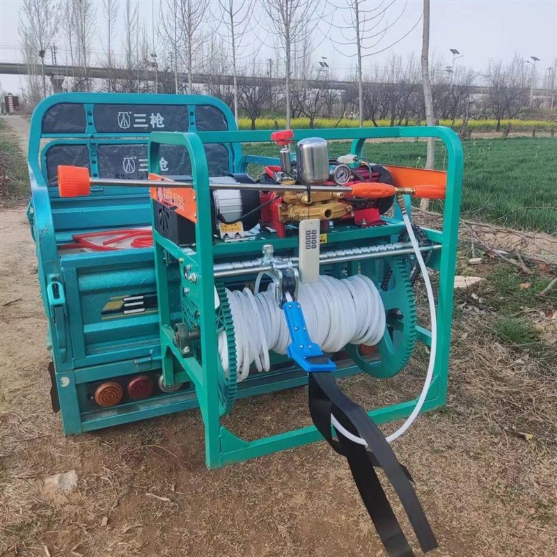 三轮车电动打药机48V72V全自动遥控喷雾器玉米小麦果树打药机神器