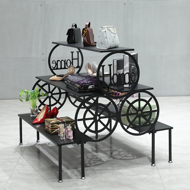 展示中岛货架陈列多层鞋店鞋架架流水台展示架简约