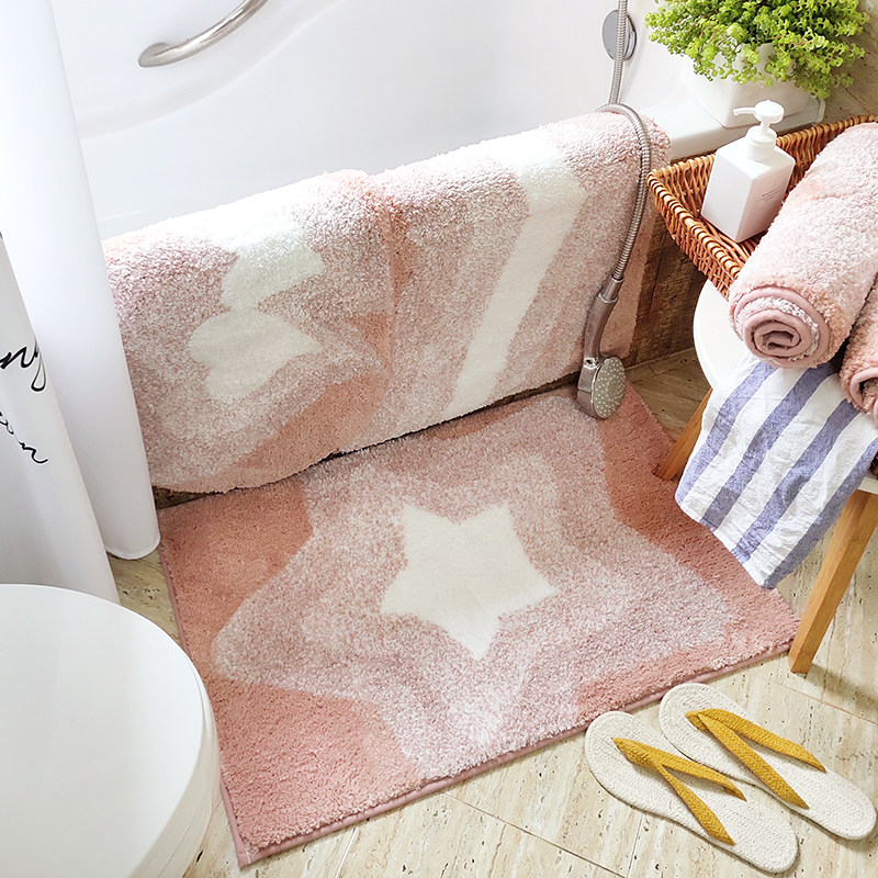 田园地垫门垫进门门厅长毛地毯浴室吸水卧室门垫卫生间防滑垫