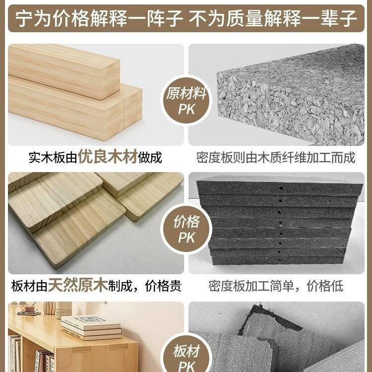 实木书架置物架落地靠墙组合格子客厅儿童学生储物收纳家用书柜