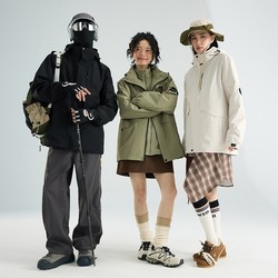 降20元！唐狮秋冬款冲锋衣三合一两件套