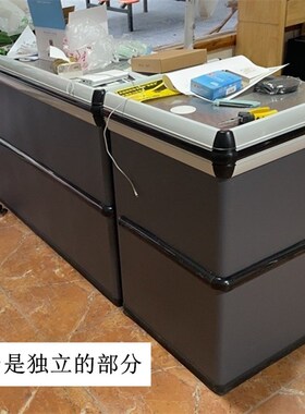 收银台现代简约生鲜蔬菜店转角饭卡七字型一字形Cashier desk