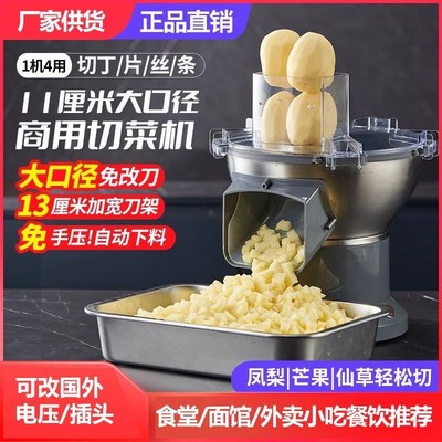 切丁机商用电动多功能小型蔬菜土豆萝卜片丝切条机颗粒神器全自动