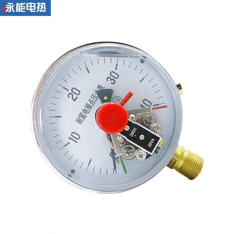 N耐震A电压10耐震30C0助XV标准磁触点螺纹径向电接点压力表Y式