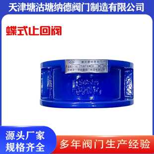 蝶式止回阀DH77X-16对夹止回阀塘沽止回阀止逆阀对夹式球墨铸铁