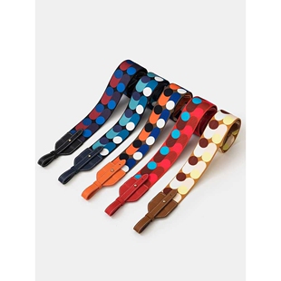 新款圆点印花包带适用于H家林迪包伊芙琳包菜篮子包肩带