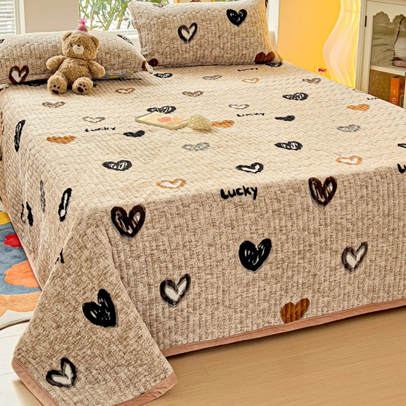 冬季加厚绗缝夹棉床单学生榻榻米床垫